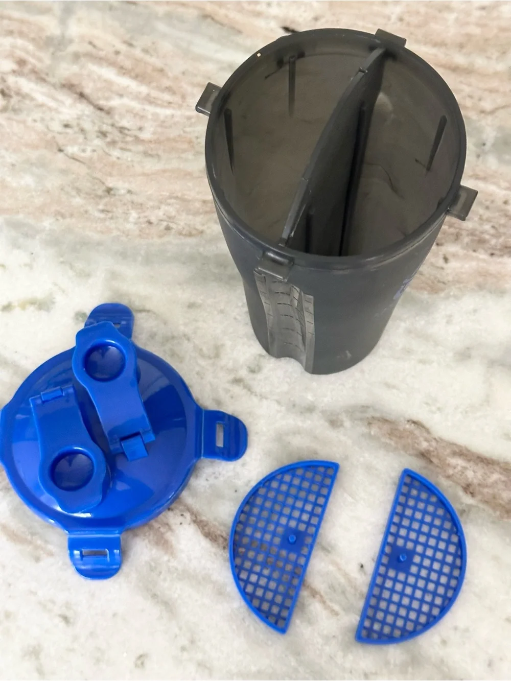 Hydra Cup Dual Shaker - Made in the USA Travel Multi Compartment Workout Bottle